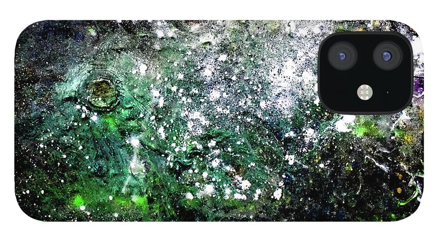 Space iPhone 12 Case featuring the photograph Emerald Nebula by Patsy Evans - Alchemist Artist