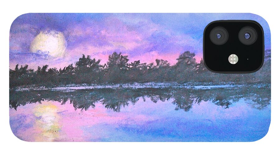 Sunset iPhone 12 Case featuring the drawing Euphoric Dreams by Jen Shearer