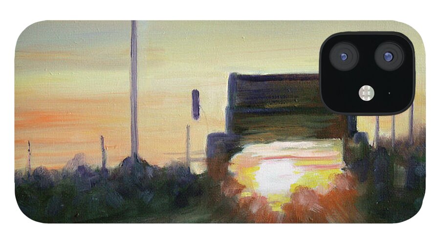 Niagara iPhone 12 Case featuring the painting Evening Commute by Sarah Lynch