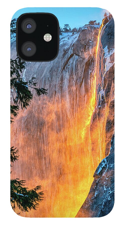Yosemite iPhone 12 Case featuring the photograph Firefall on El Capitan by Kenneth Everett