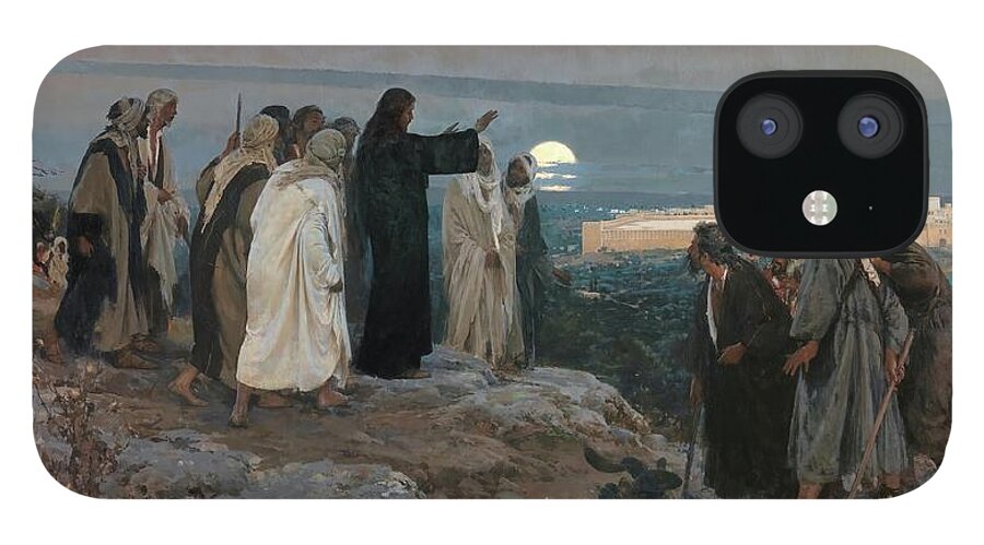 Enrique Simonet Lombardo iPhone 12 Case featuring the painting 'Flevit super illam'. 1892. Oil on canvas. SIMONET Y LOMBARDO ENRIQUE. by Enrique Simonet Lombardo