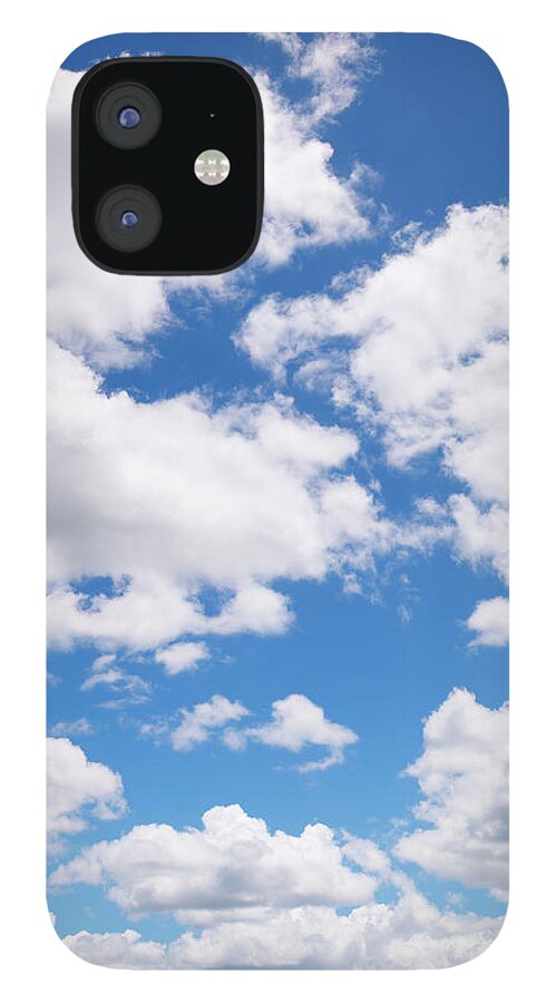 Sunlight iPhone 12 Case featuring the photograph Fluffy Clouds Xxl - Vertical by Turnervisual