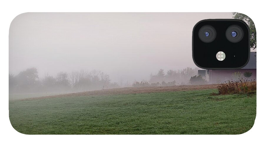Local iPhone 12 Case featuring the photograph Foggy Farm by David Pratt