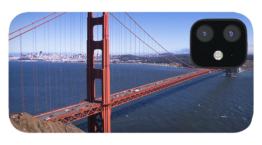 Headland iPhone 12 Case featuring the photograph Golden Gate Bridge by Stuartduncansmith