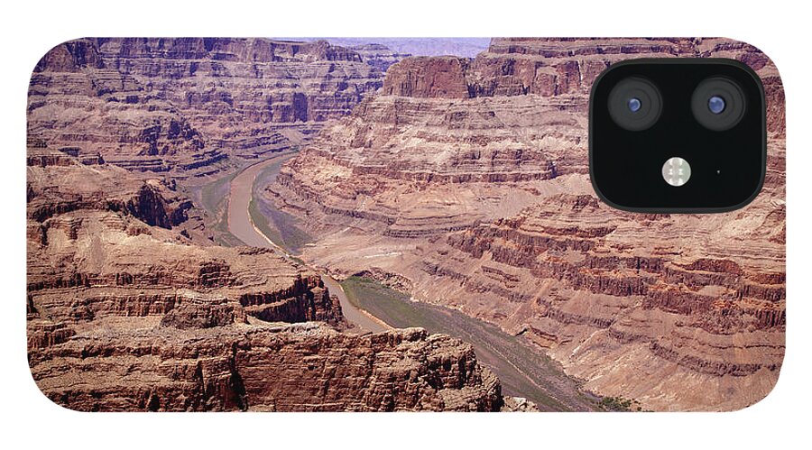 Scenics iPhone 12 Case featuring the photograph Grand Canyon With Colorado River From by Rosemary Calvert