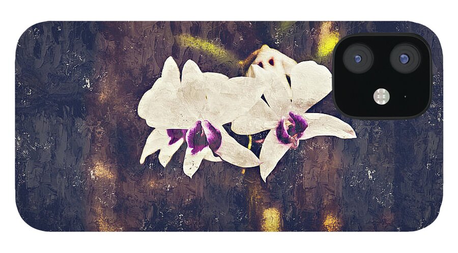 Hawai iPhone 12 Case featuring the digital art Hawaiian Tree Orchid by Pheasant Run Gallery
