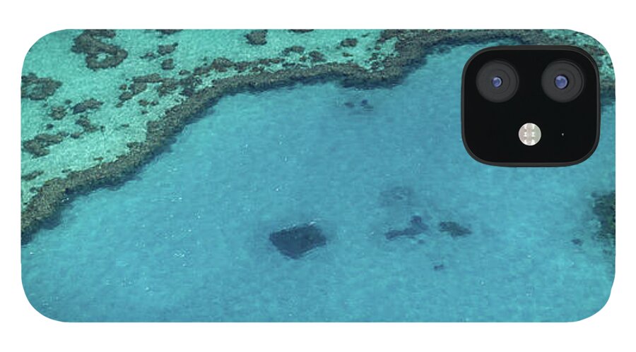 Panoramic iPhone 12 Case featuring the photograph Heart Reef, Great Barrier Reef by Francesco Riccardo Iacomino