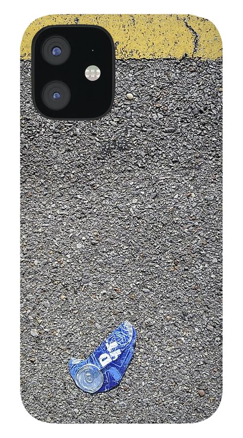Litter iPhone 12 Case featuring the photograph Hey, #BudLitter, Can You Point Me to a Yellow Line? by Jeremy Butler