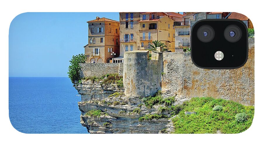Architecture iPhone 12 Case featuring the photograph Houses On Top Of Cliff by Pascal Poggi