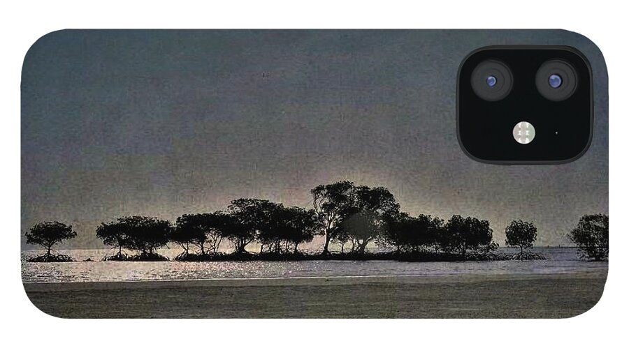Weipa iPhone 12 Case featuring the photograph Illuminated Silhouettes At Sunset by Joan Stratton