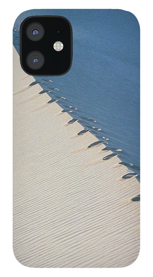 Scenics iPhone 12 Case featuring the photograph India, Manali-leh, Footprints On Desert by Win-initiative/neleman
