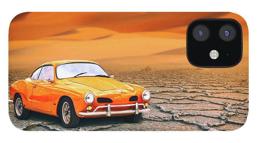 Travel iPhone 12 Case featuring the photograph Karmann Ghia by Iryna Goodall