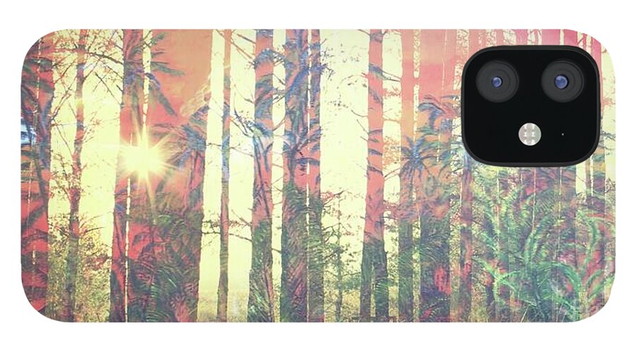 Pomakai Street iPhone 12 Case featuring the painting Kilauea Forest by Michael Silbaugh