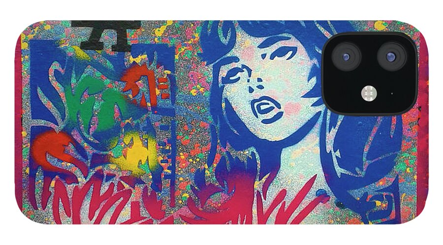 L.a. Woman 3 iPhone 12 Case featuring the mixed media L.a. Woman 3 by Abstract Graffiti