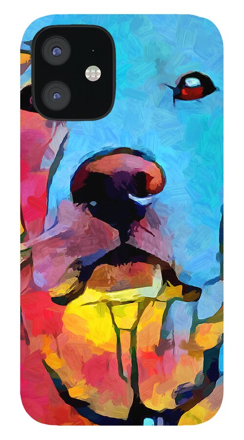 Labrador iPhone 12 Case featuring the painting Labrador Retriever 4 by Chris Butler