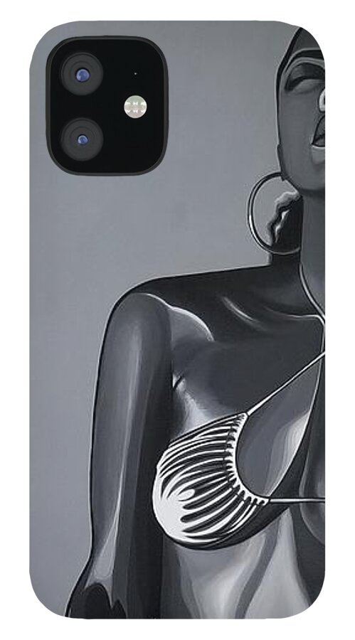  iPhone 12 Case featuring the painting Le Soleil by Bryon Stewart