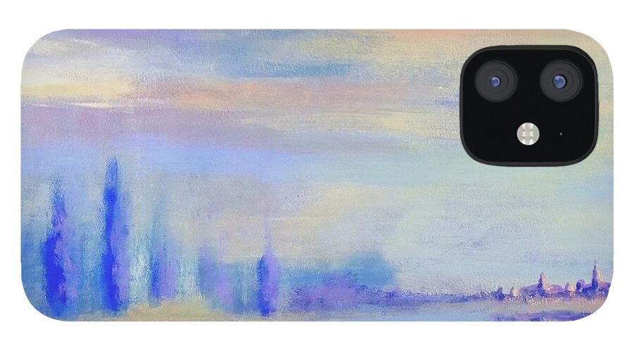 Loire iPhone 12 Case featuring the painting Loire Impressions by Petra Burgmann