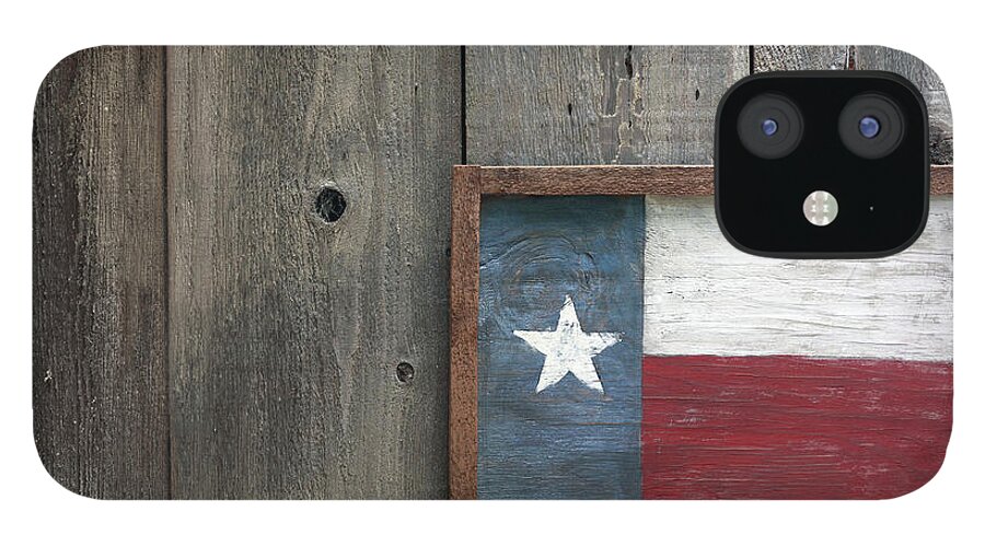 Art iPhone 12 Case featuring the photograph Lone Star State Flag by Kathryn8