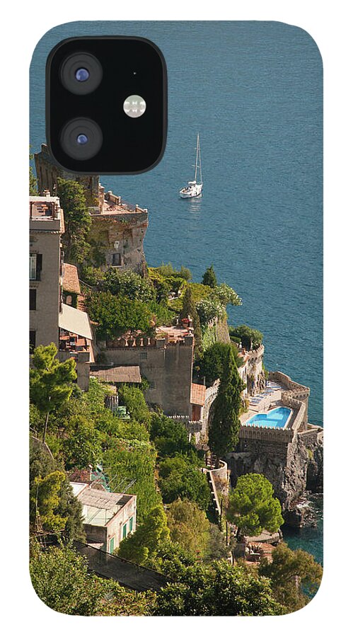 Tranquility iPhone 12 Case featuring the photograph Luxury Accommodations On The Amalfi by Stuart Mccall