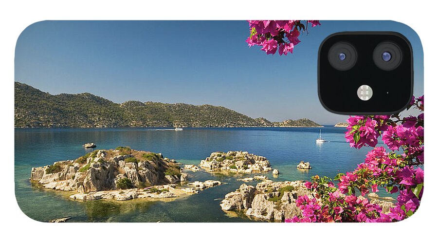 Tranquility iPhone 12 Case featuring the photograph Lycian Tomb At Kalekoy-kekova by Izzet Keribar