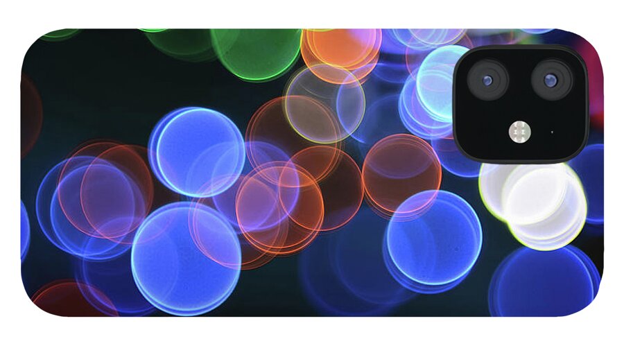 Holiday iPhone 12 Case featuring the photograph Magical Lights Background by Alubalish