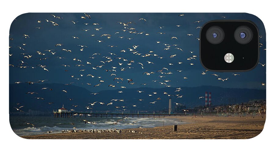 Manhattan Beach iPhone 12 Case featuring the photograph Manhattan Beach Pier 3 by Forgiven Photography
