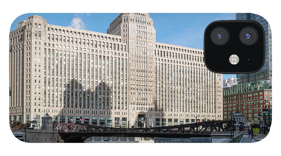 Chicago iPhone 12 Case featuring the photograph Merchandise Mart Buiding by Todd Bannor