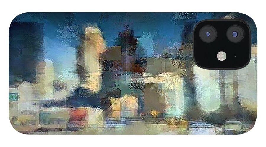 Mpls iPhone 12 Case featuring the digital art Minneapolis by David Manlove