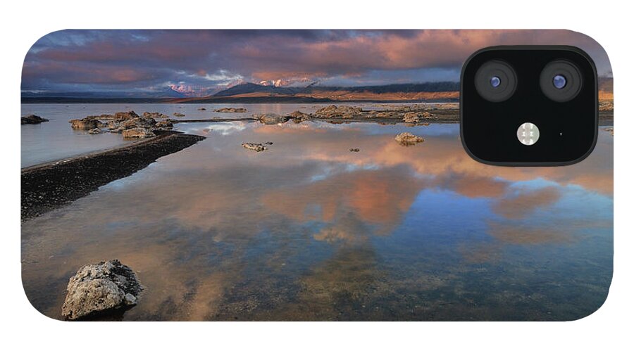 Scenics iPhone 12 Case featuring the photograph Mono Lake From Black Point At Sunrise by David Kiene