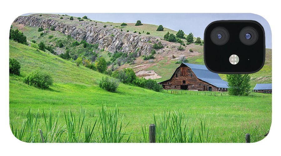Quarry Gulch iPhone 12 Case featuring the photograph Montana Ranch View by Douglas Wielfaert