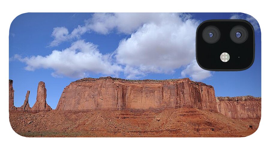Tranquility iPhone 12 Case featuring the photograph Monument Valley by Joao Figueiredo