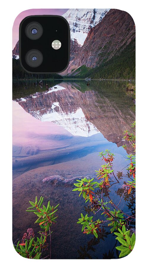Tranquility iPhone 12 Case featuring the photograph Mt. Edith Cavell, Jasper National Park by Mint Images/ Art Wolfe
