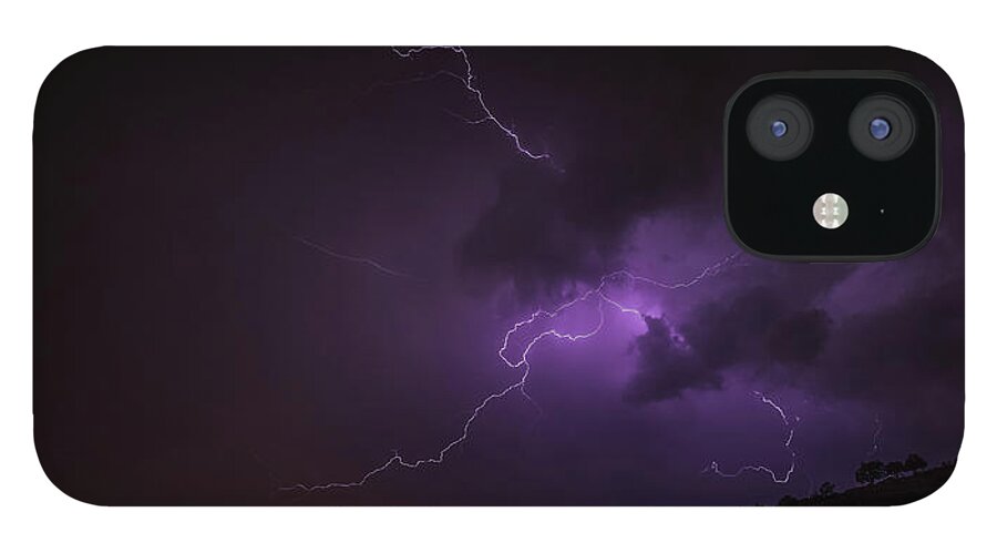 Lightning iPhone 12 Case featuring the photograph Multi Directional by Aaron Burrows
