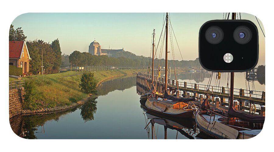 Sailboat iPhone 12 Case featuring the photograph Netherlands, Veere, Harbour by Frans Lemmens