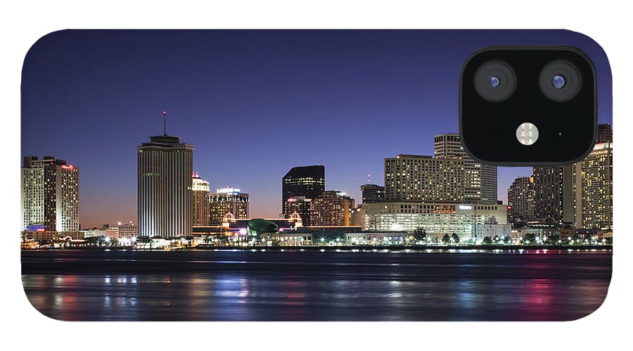 Clear Sky iPhone 12 Case featuring the photograph New Orleans City Skyline by Walter Bibikow