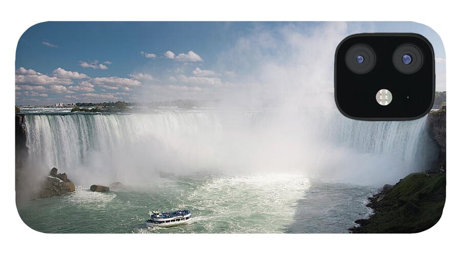 Scenics iPhone 12 Case featuring the photograph Niagara Falls In The Summer by Pgiam