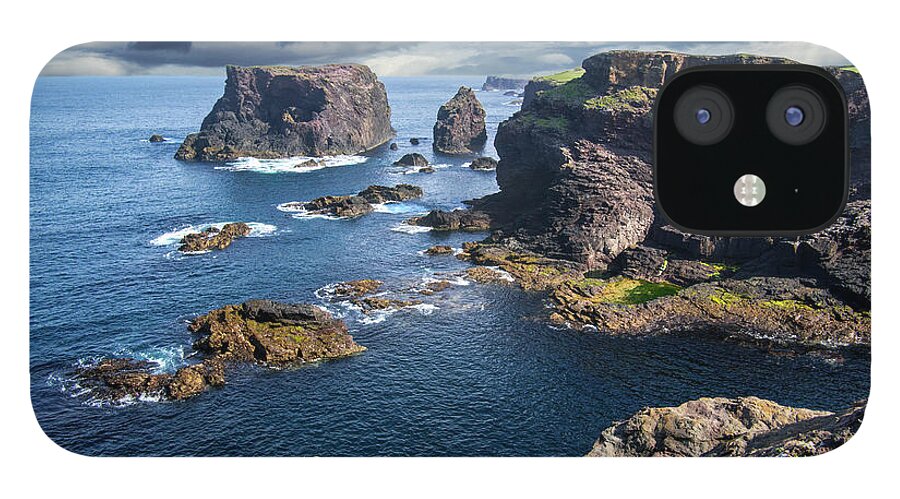 Sea iPhone 12 Case featuring the photograph Northmavine Coast, Shetland Isles by Arterra Picture Library