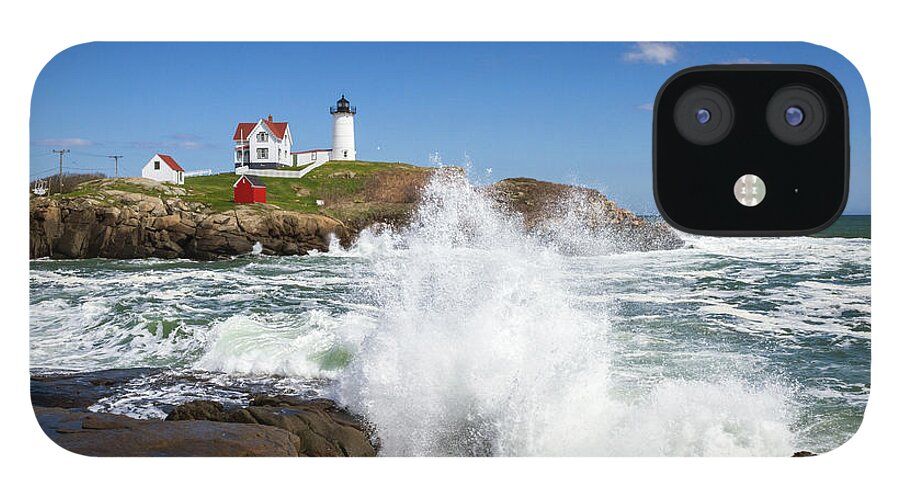 Nubble Light iPhone 12 Case featuring the photograph Nubble Lighthouse by Robert Clifford