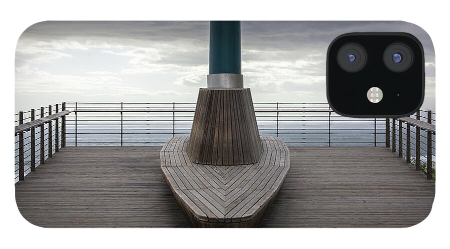 Tranquility iPhone 12 Case featuring the photograph Ocean Viewing Deck by Hal Bergman