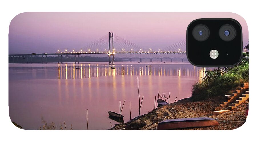 Tranquility iPhone 12 Case featuring the photograph On The Banks Of Yamuna by © Abhijeet Vardhan