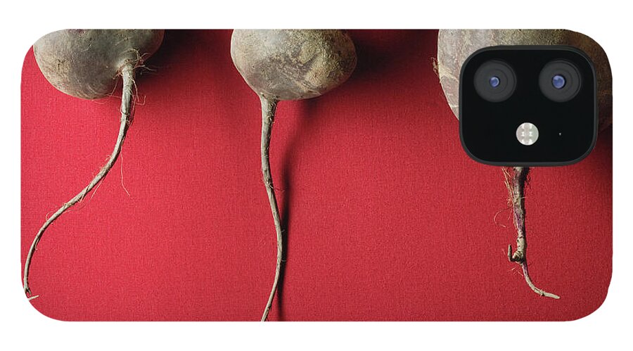 Sparse iPhone 12 Case featuring the photograph Organic Beets by Monica Rodriguez