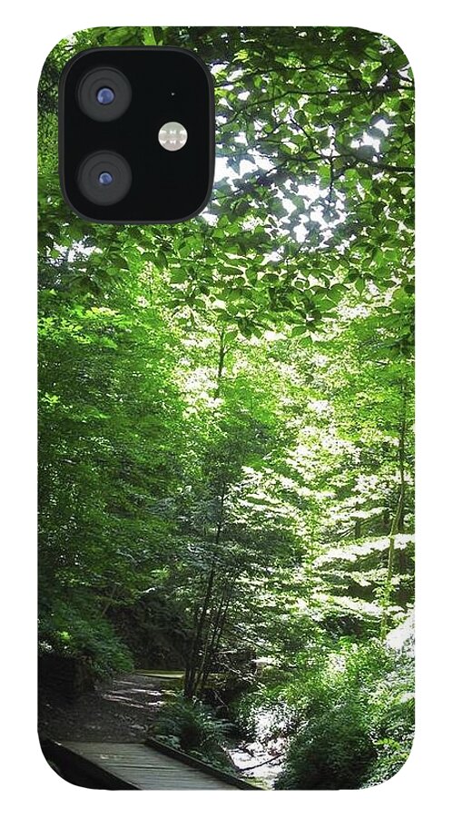 Green iPhone 12 Case featuring the photograph Oxygen Trail by Kathy Chism