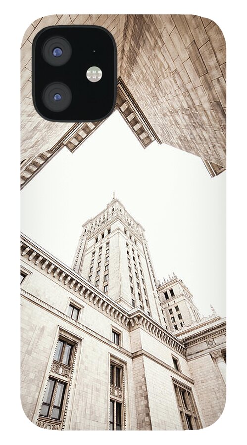 Downtown District iPhone 12 Case featuring the photograph Palace Of Culture And Science by Jorg Greuel