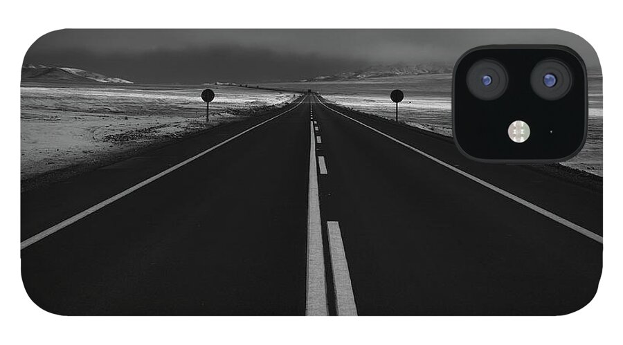Scenics iPhone 12 Case featuring the photograph Pan-american Highway In Atacama Desert by Vladimir Chuyko