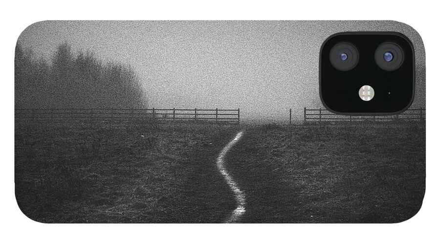Tranquility iPhone 12 Case featuring the photograph Path In Mist by Doug Chinnery