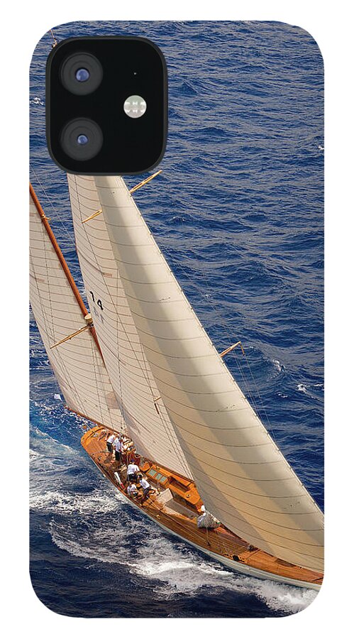 Sailboat iPhone 12 Case featuring the photograph Perfect Trim by Gary Felton