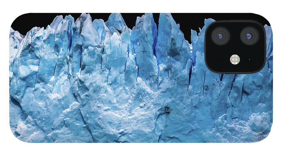Glacier iPhone 12 Case featuring the photograph Perito Moreno glacier by Lyl Dil Creations