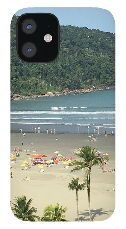 Seashore iPhone 12 Case featuring the photograph Praia Grande, SP Brazil by Aicy Karbstein