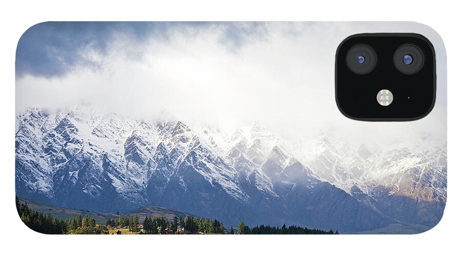 Scenics iPhone 12 Case featuring the photograph Queenstown Mountain Range, New Zealand by Enjoynz