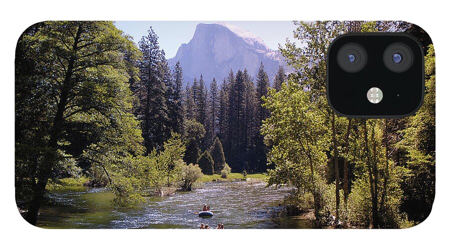 Scenics iPhone 12 Case featuring the photograph Rafting On The Meced River In Yosemite by Groveb